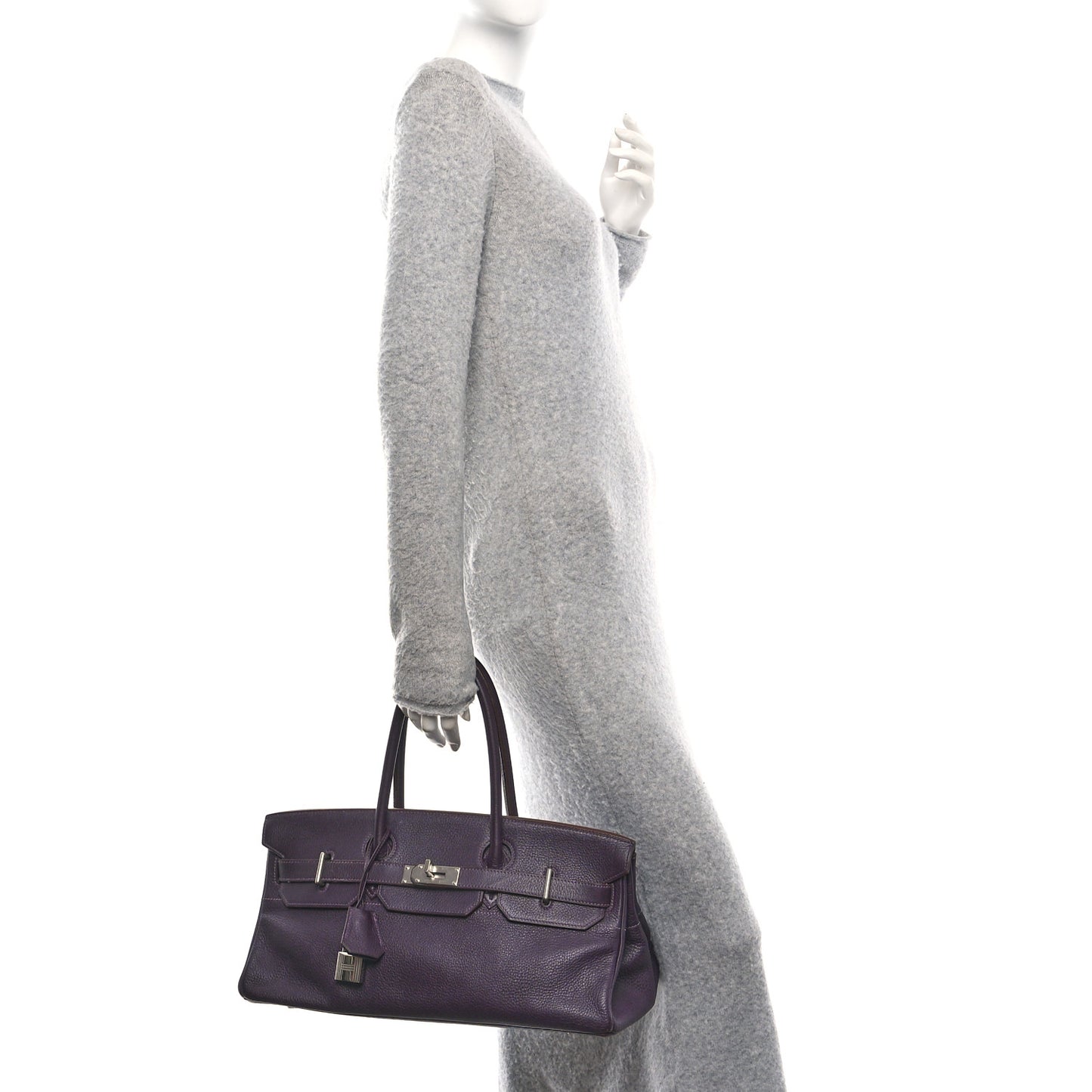 Taurillon Clemence JPG Birkin 42 Raisin