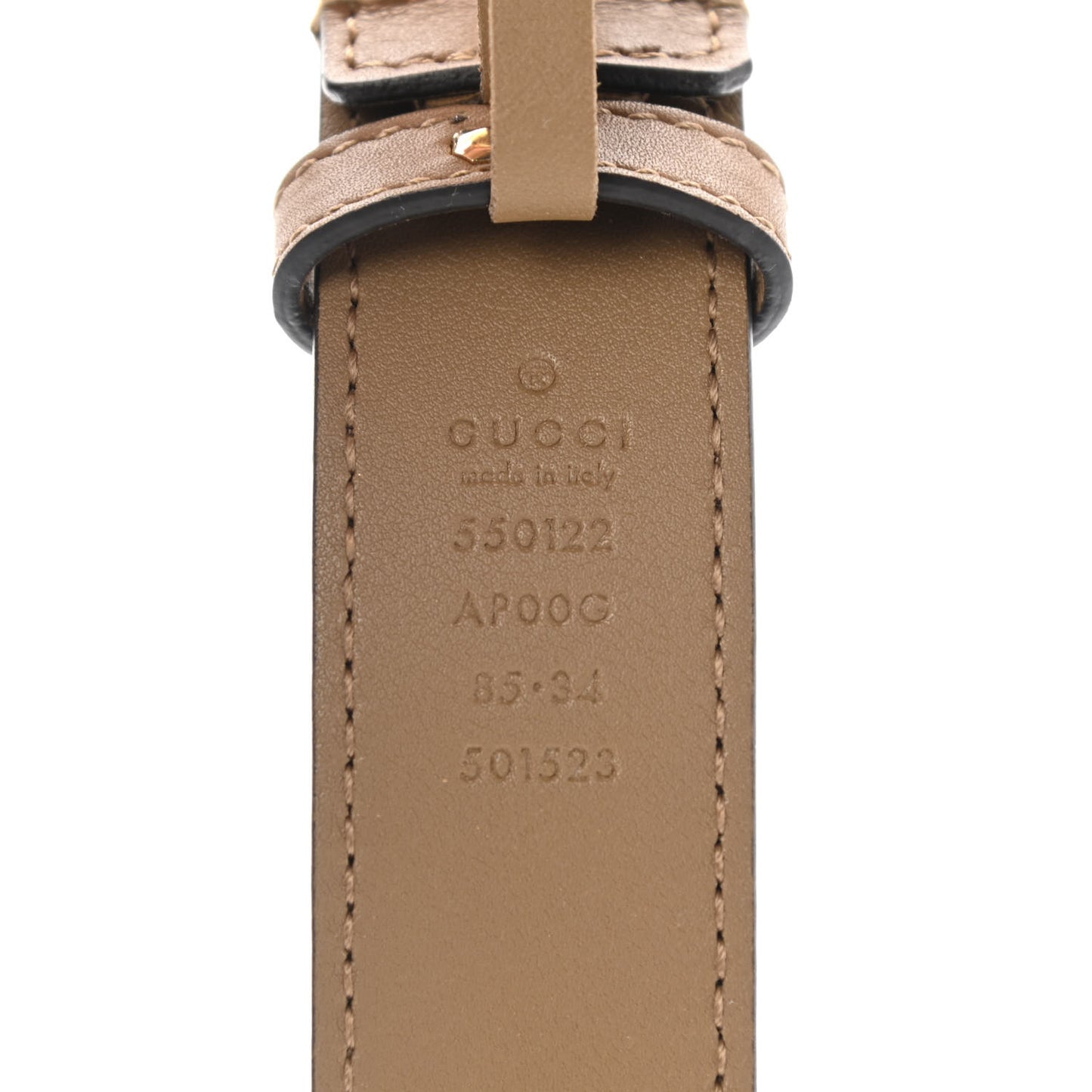 Calfskin Zumi 30mm Belt 85 34 Friky Taupe