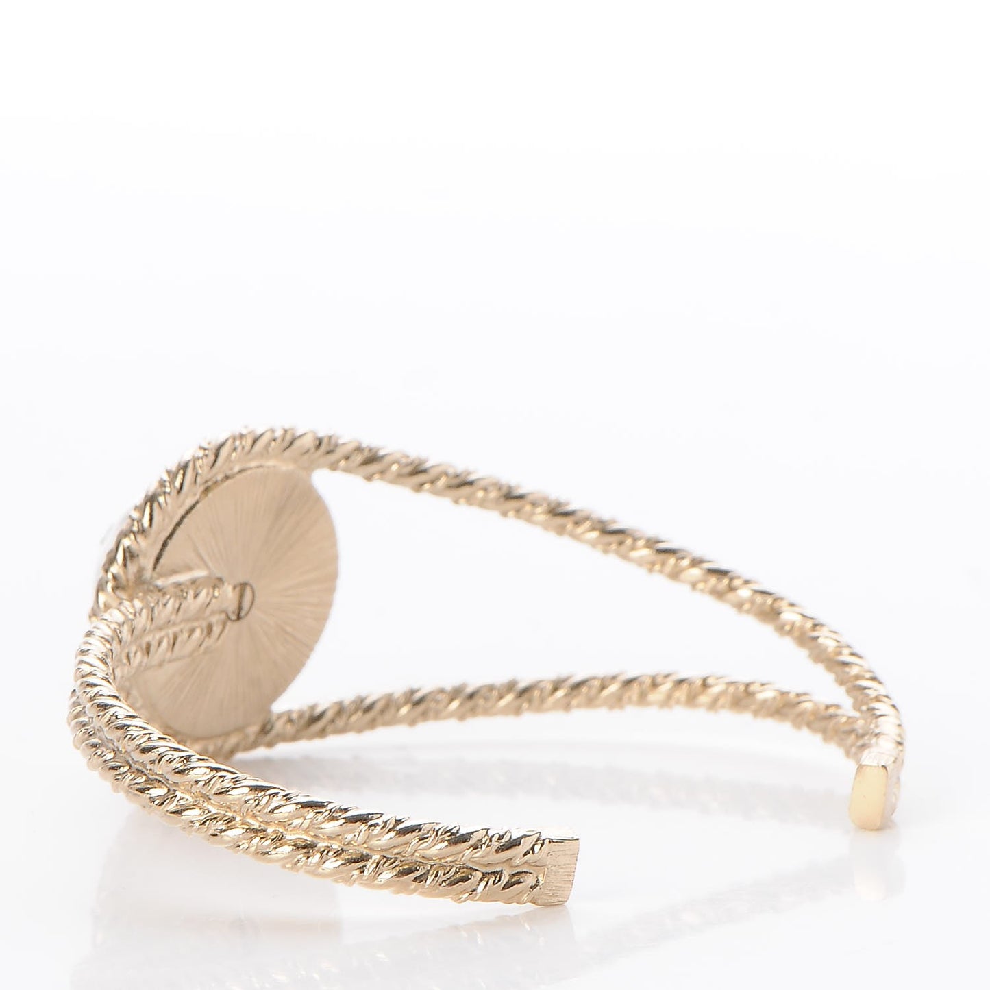 Metal Twist CC Bracelet Gold Silver