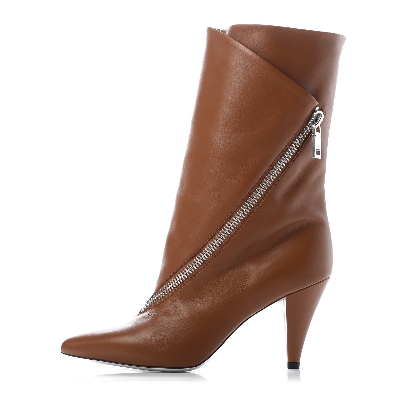 Givenchy Calfskin Botte Show 80 Ankle Bootie 37.5 Caramel 1 of 8