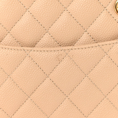 Chanel Caviar Quilted Grand Shopping Tote GST Beige Clair 15 of 17