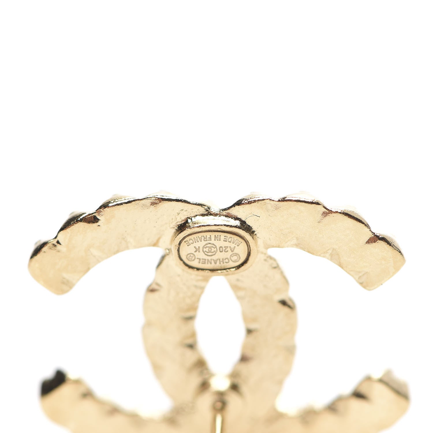 Chanel Crystal Over The Rainbow CC Earrings Gold Multicolor 4 of 4