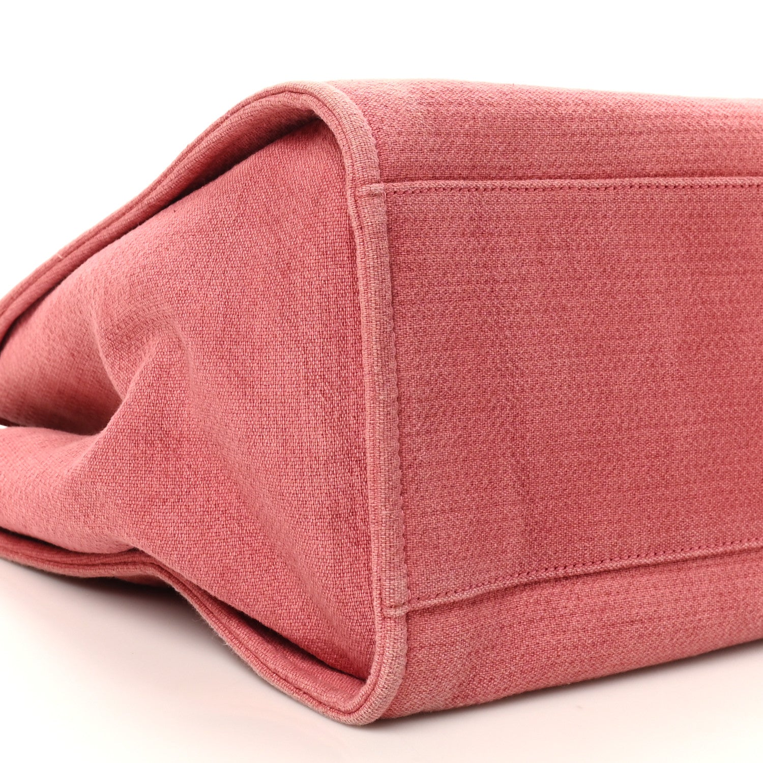 Chanel Canvas Medium Deauville Tote Red 9 of 10