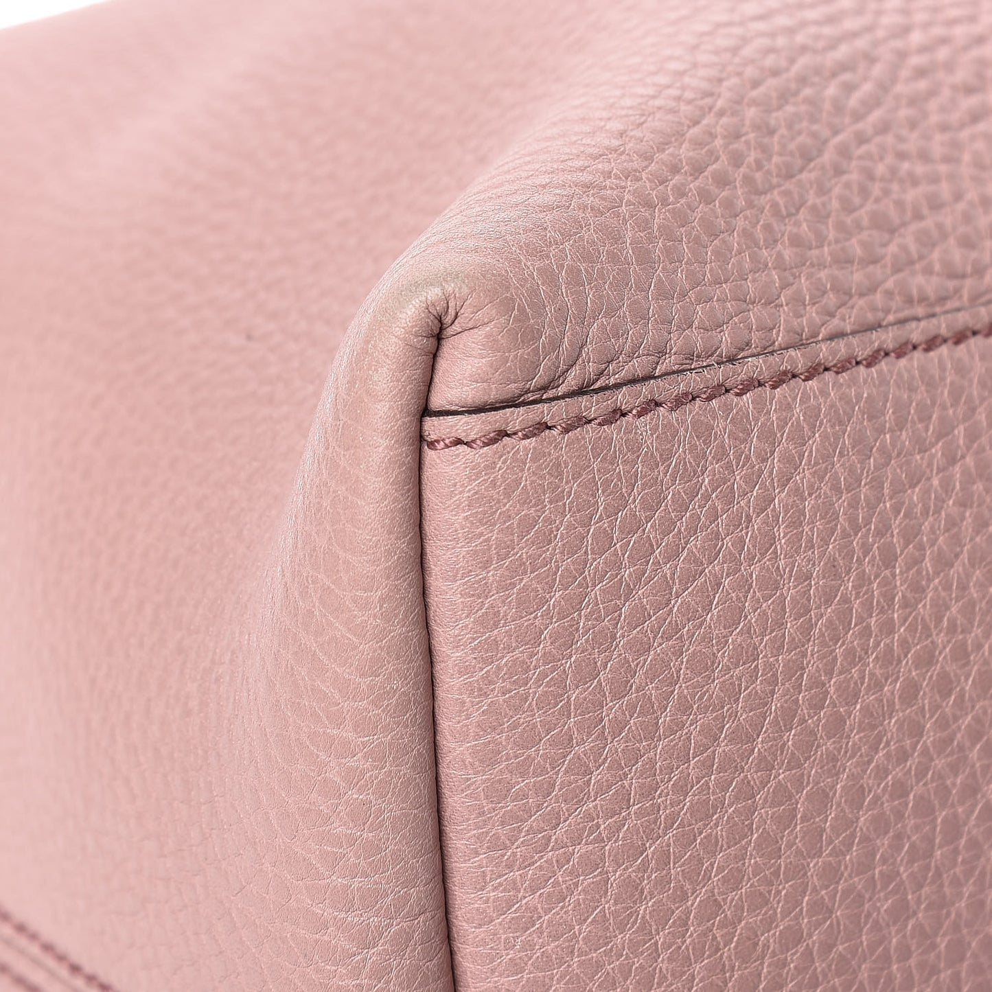 Pebbled Calfskin Medium Soho Chain Shoulder Bag Dark Cipria