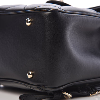 Chanel Lambskin Quilted Chain Backpack Black 10 of 12