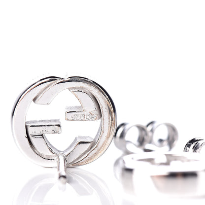 Gucci Sterling Silver Interlocking GG Stud Earrings 4 of 5