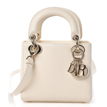 Christian Dior Lizard Mini Lady Dior White 1 of 7