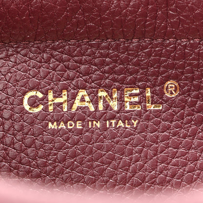 Chanel Grained Calfskin Stitched Urban Essentials Small Shopping Bag Burgundy 6 of 11