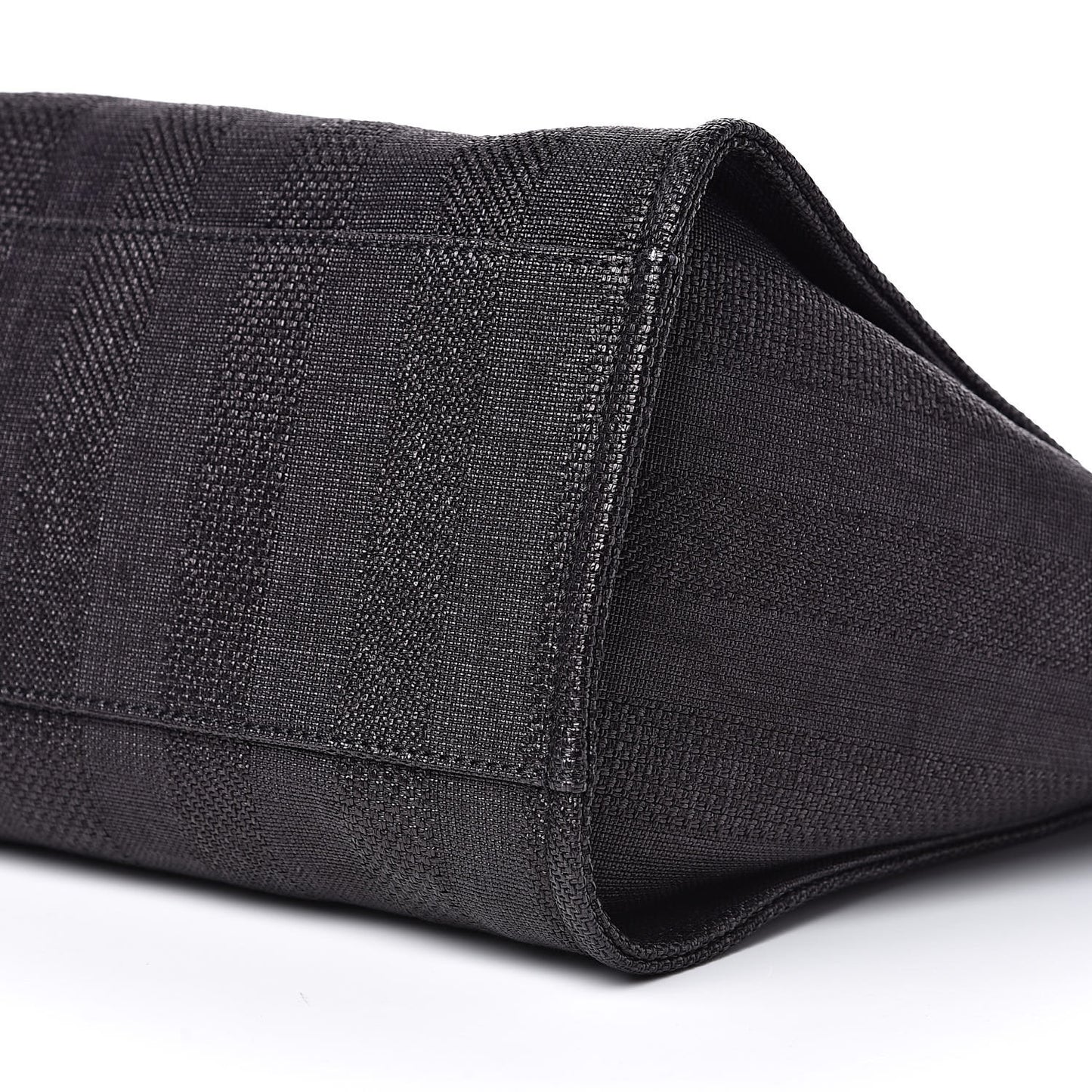 Mixed Fibers Striped Large Deauville Tote Black
