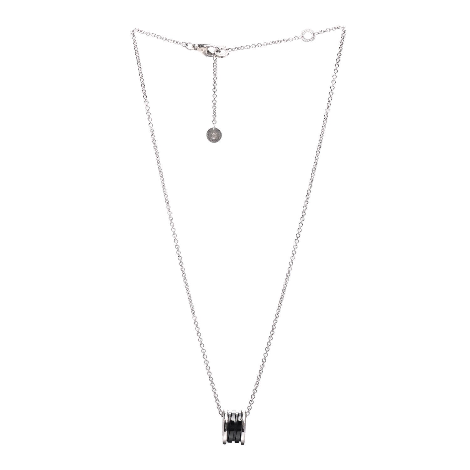 Bulgari Sterling Silver Ceramic Save The Children Pendant Necklace 2 of 3