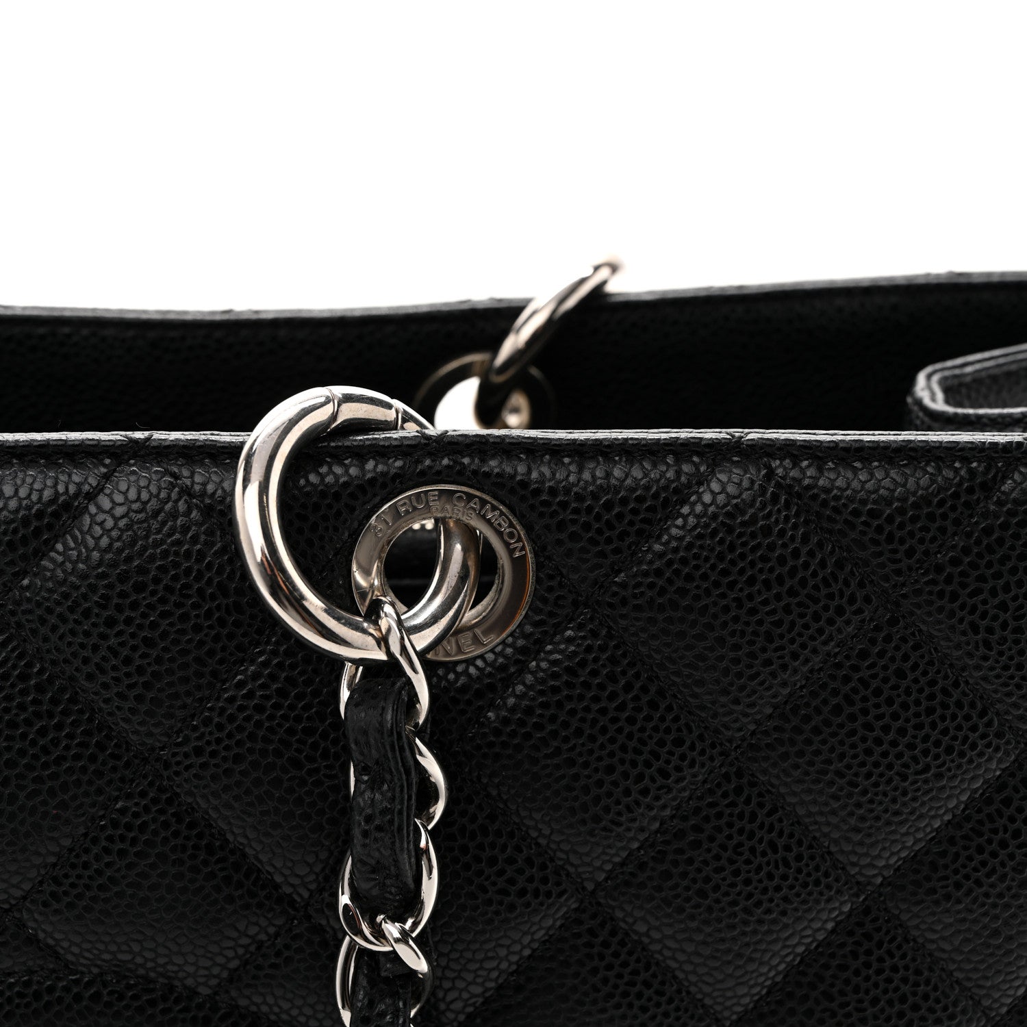 Chanel Caviar Quilted XL Grand Shopping Tote GST Black 13 of 16