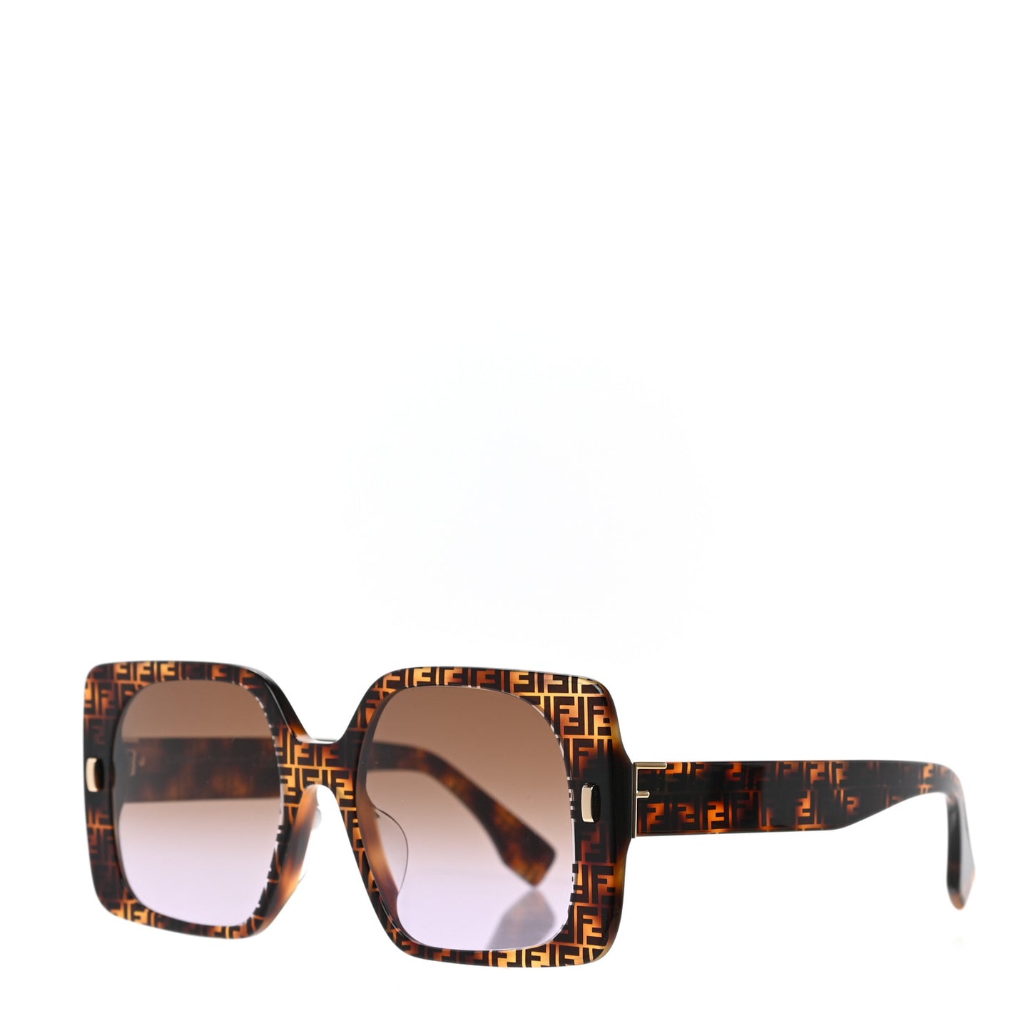 Acetate Fendi Bold Sunglasses FE40036U Havana Black