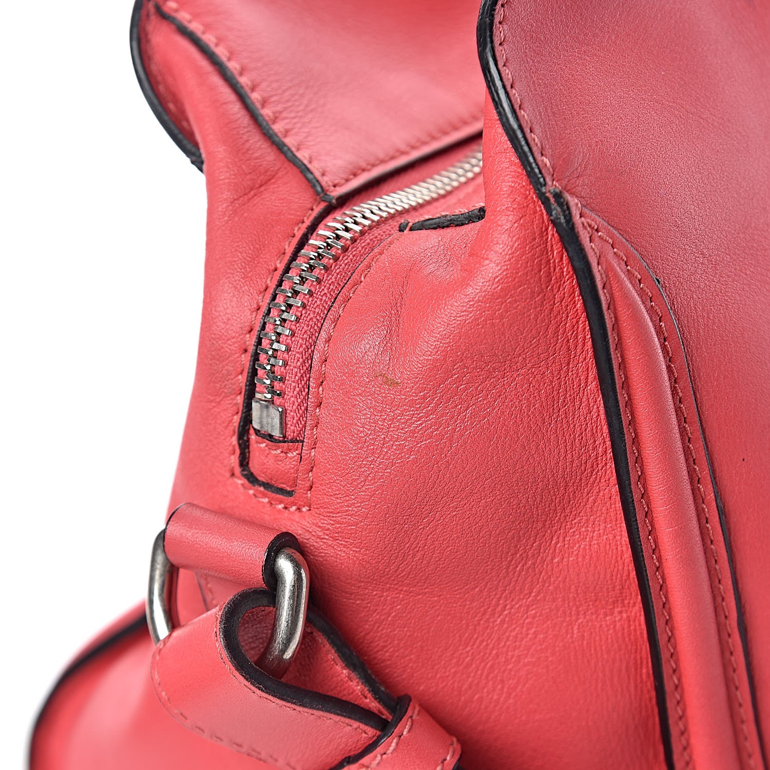 Alexander McQueen Calfskin Small Skull Padlock Zip Around Tote Pink 27 of 28