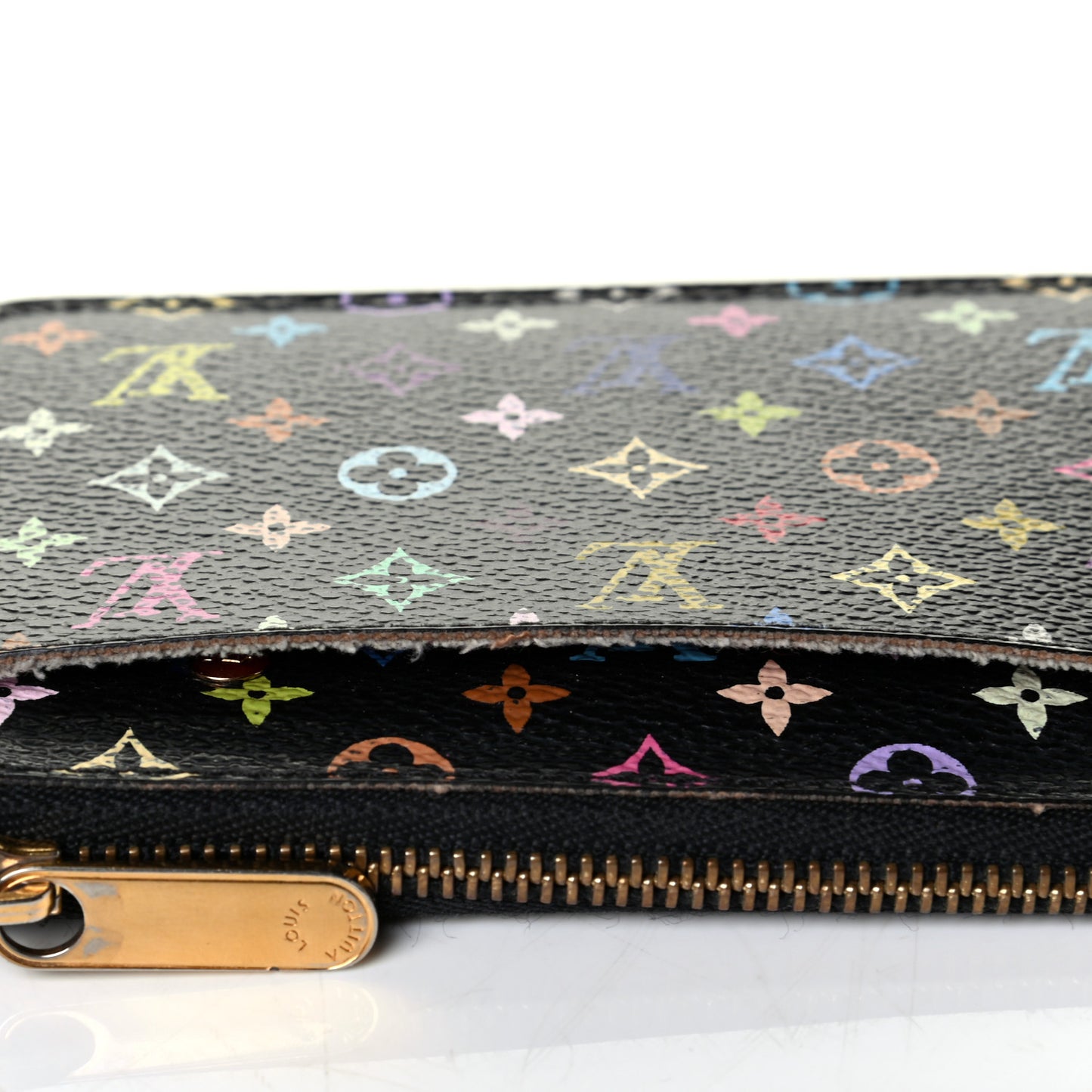 Monogram Multicolor Key Pouch Black Grenade