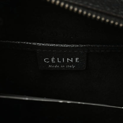 Celine Drummed Calfskin Nano Luggage Black 6 of 10