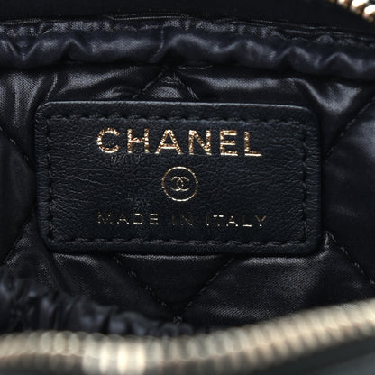 Chanel Caviar Quilted Small Curvy Pouch Cosmetic Case Black 6 of 7