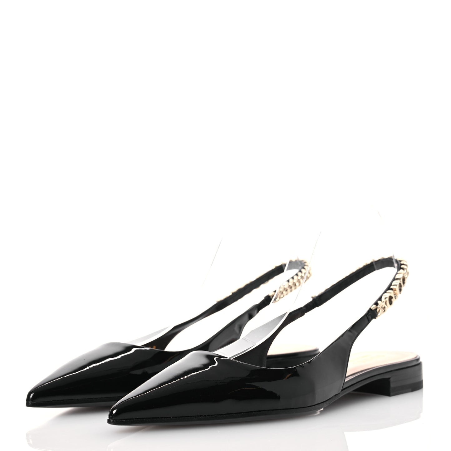 Patent Signoria Ballet Slingback Ballet Flat 37 Black