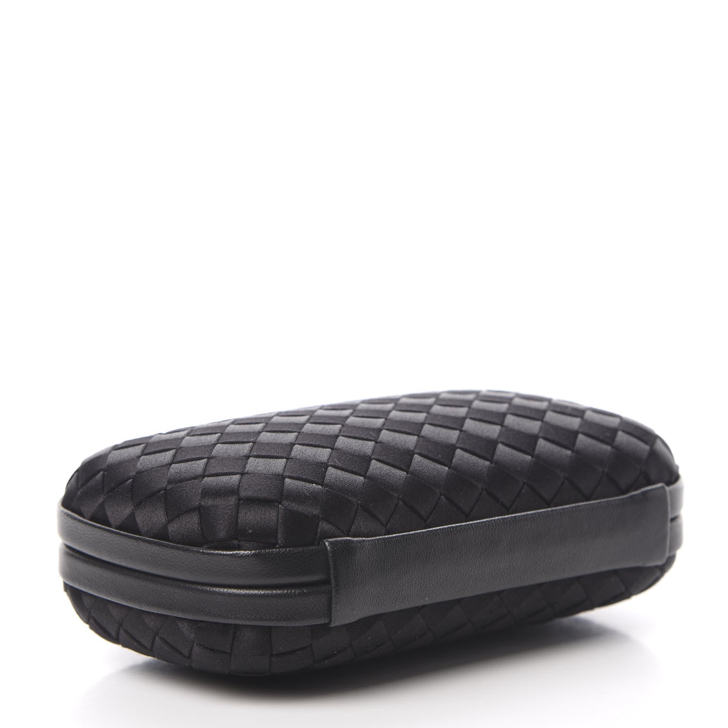 Bottega Veneta Satin Intreccio Impero Knot Clutch Black 4 of 6