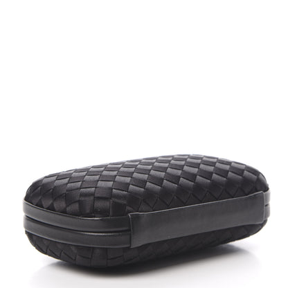 Bottega Veneta Satin Intreccio Impero Knot Clutch Black 4 of 6