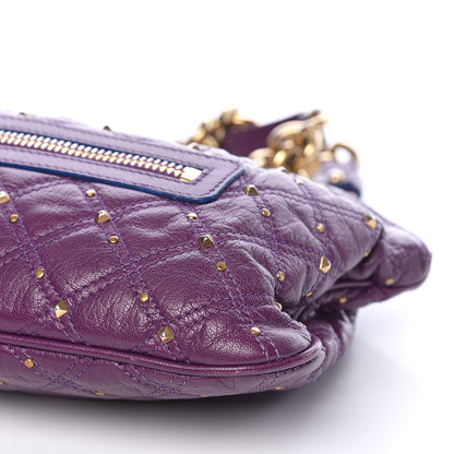 Marc Jacobs Calfskin Quilted Stardust Shoulder Bag Purple 13 of 18