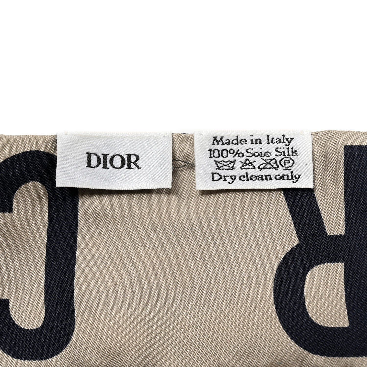 Christian Dior Silk Oblique Mitzah Scarf Blue 5 of 6