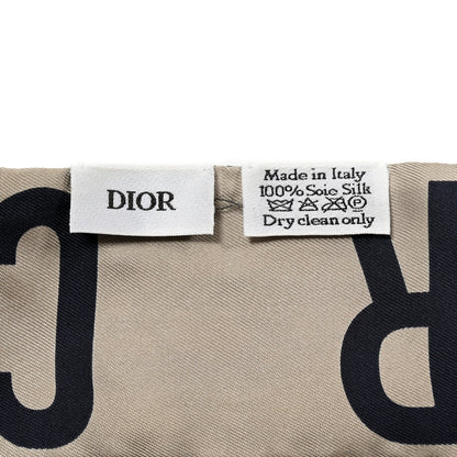 Christian Dior Silk Oblique Mitzah Scarf Blue 5 of 6