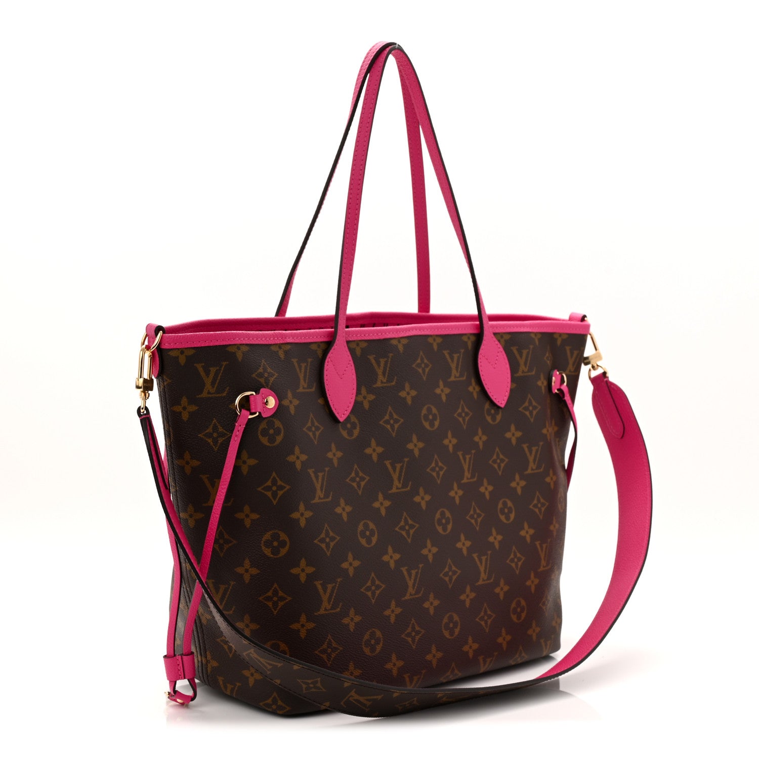 Louis Vuitton Monogram Inside Out Neverfull Bandouliere MM Rose