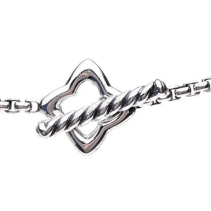 David Yurman Sterling Silver 25mm Quatrefoil Chain Necklace 5 of 6
