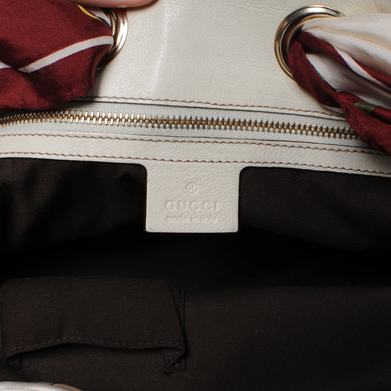 Gucci Monogram Medium Positano Tote Ivory 6 of 7