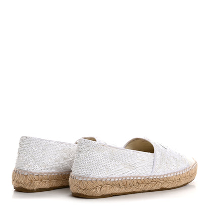 Chanel Patent Sequin CC Espadrilles 36 White 5 of 11