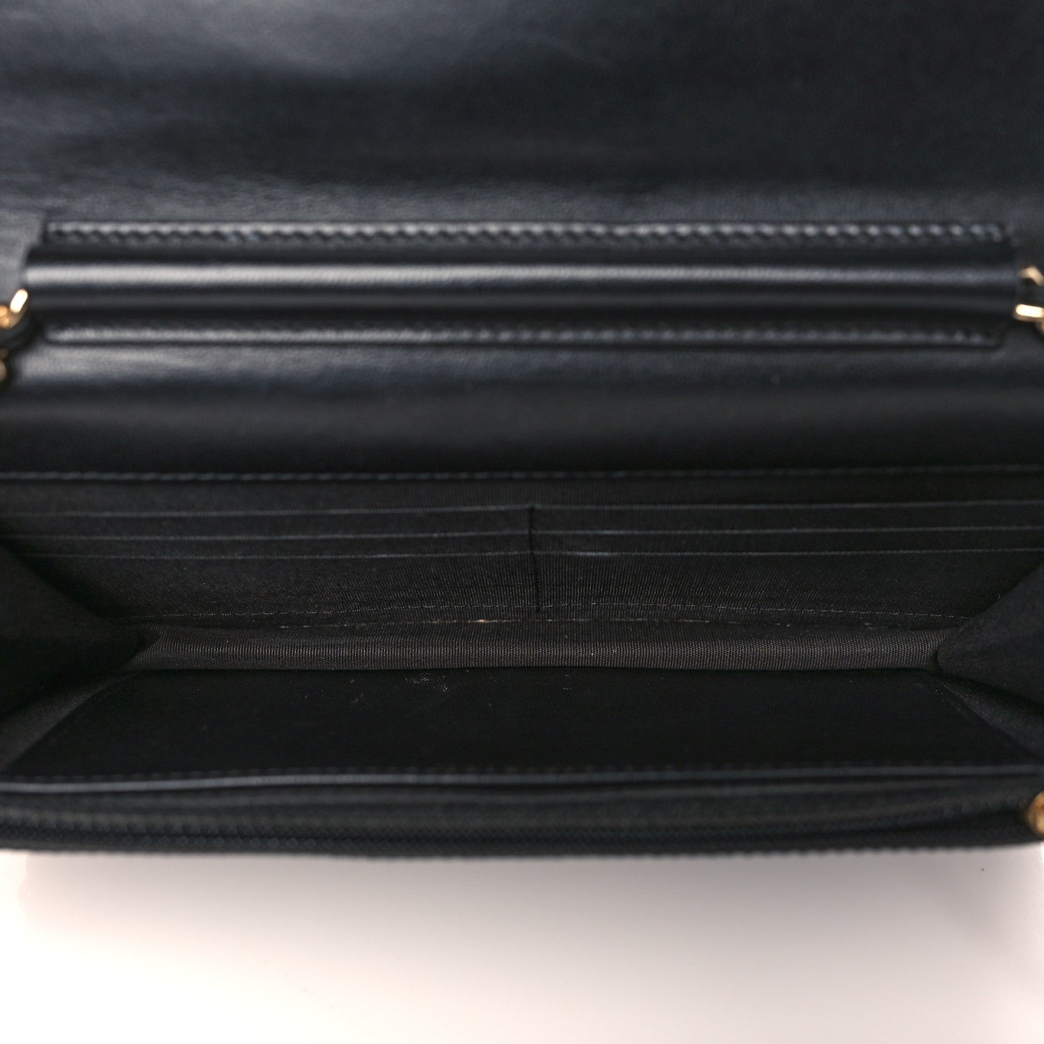 Chanel Lambskin Quilted All About Chanel Wallet On Chain WOC Black 5 of 13