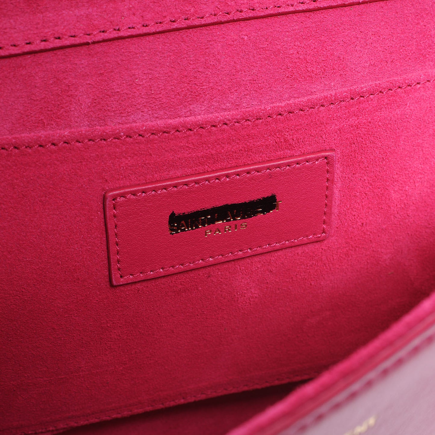 Leather Classic Y Chyc Clutch Fuchsia