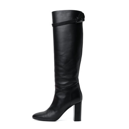 Hermes Heritage Calfskin Story Boots 40 Black 2 of 17