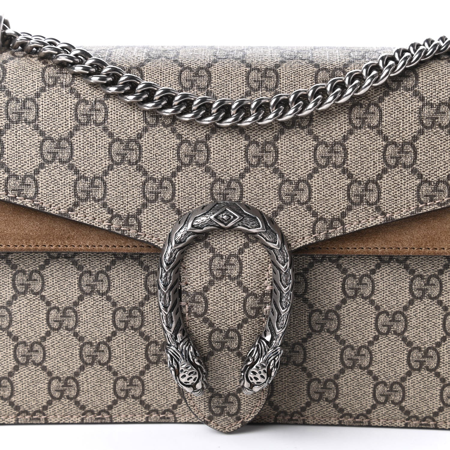 Gucci GG Supreme Monogram Small Dionysus Shoulder Bag Taupe 10 of 10