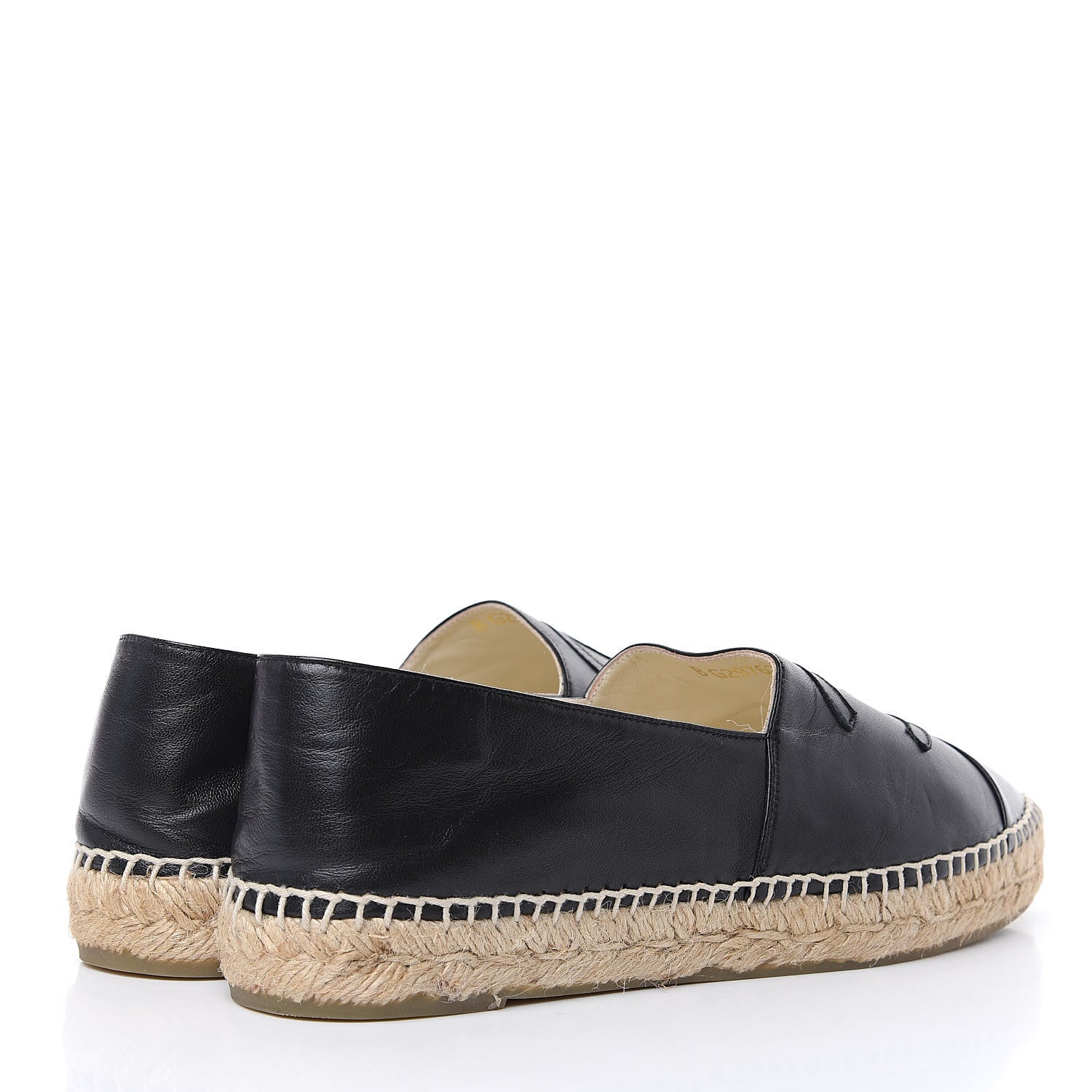 Chanel Lambskin CC Espadrilles 41 Black 4 of 10