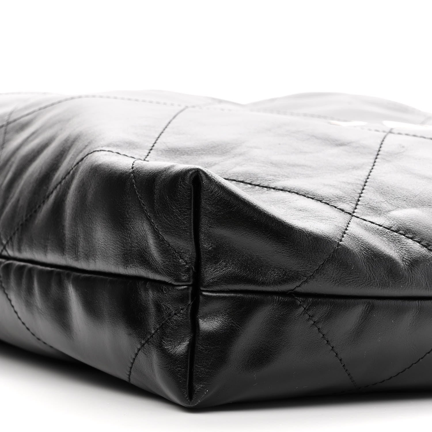 Chanel Shiny Calfskin Quilted Chanel 22 Black 9 of 11