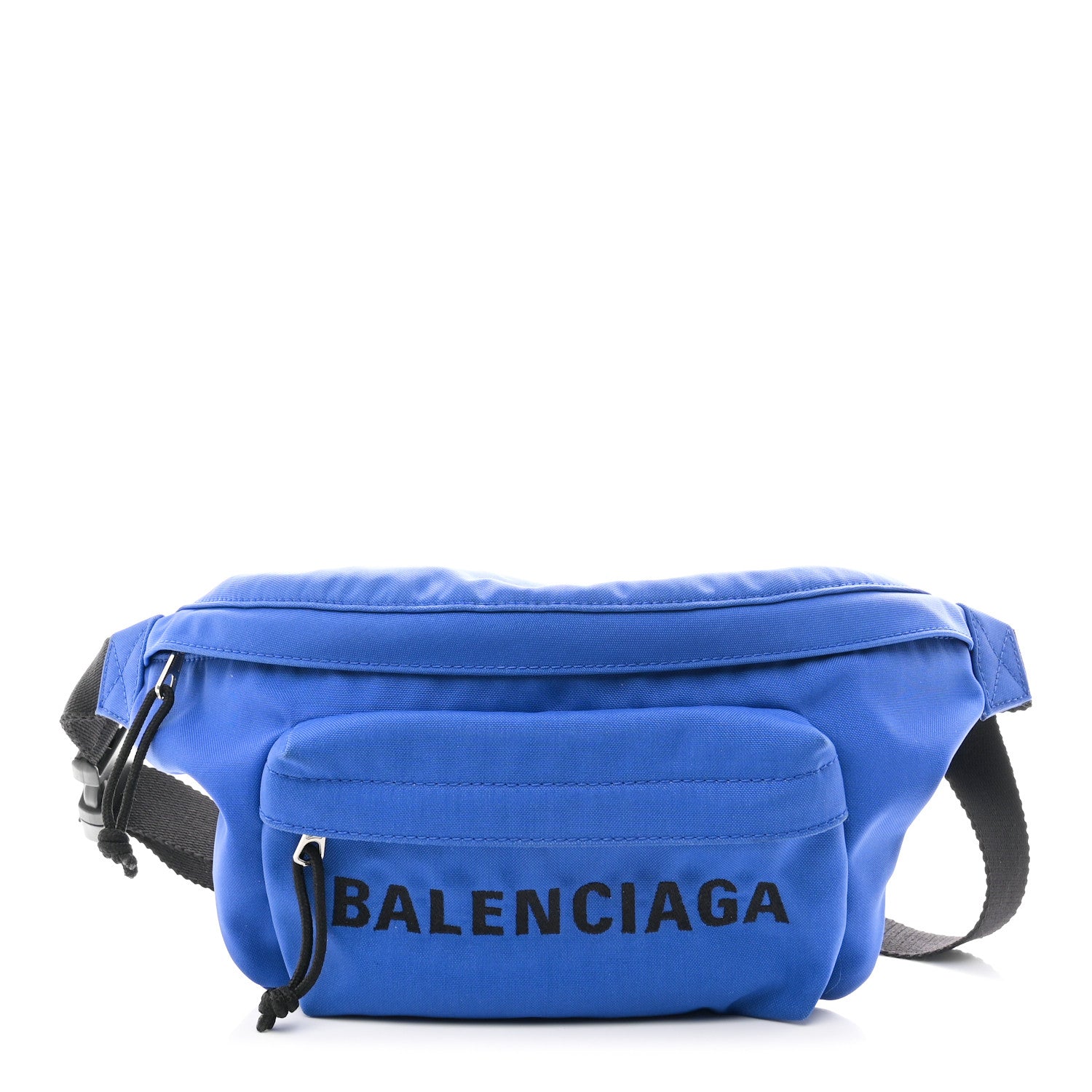 Balenciaga Sport Nylon Logo Embroidered Wheel Beltpack Electric Blue Black 1 of 10