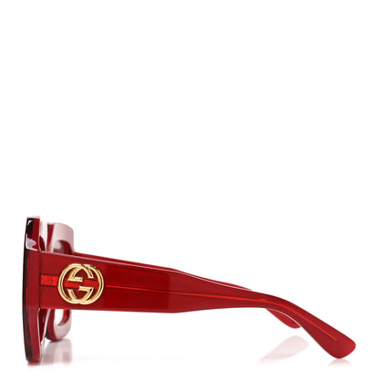Gucci Square Web Frame GG0178S Sunglasses Red 3 of 7
