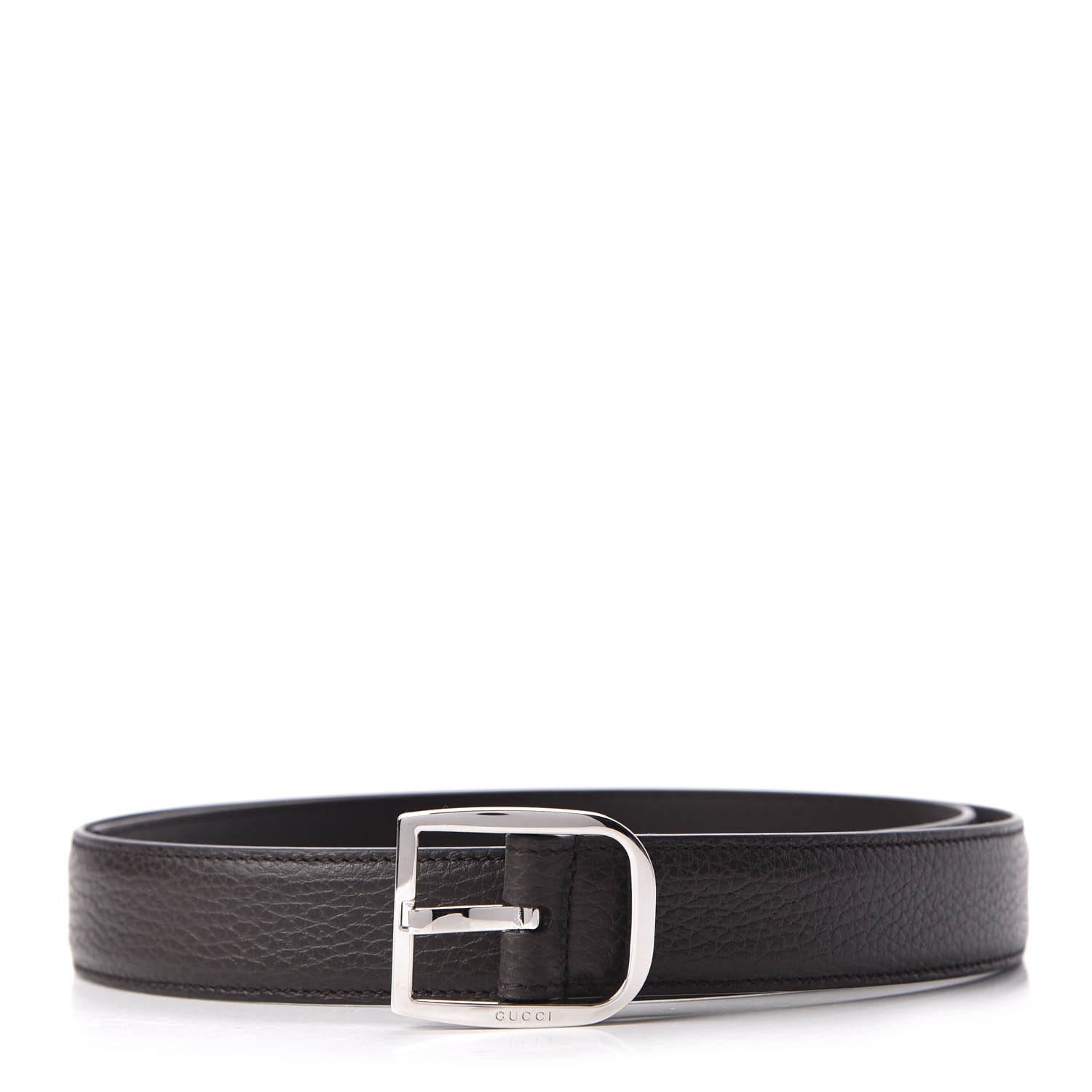 Gucci Calfskin Belt 95 38 Dark Brown 1 of 5