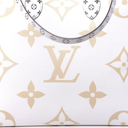 Louis Vuitton Monogram Giant Onthego GM Kaki Beige 7 of 10