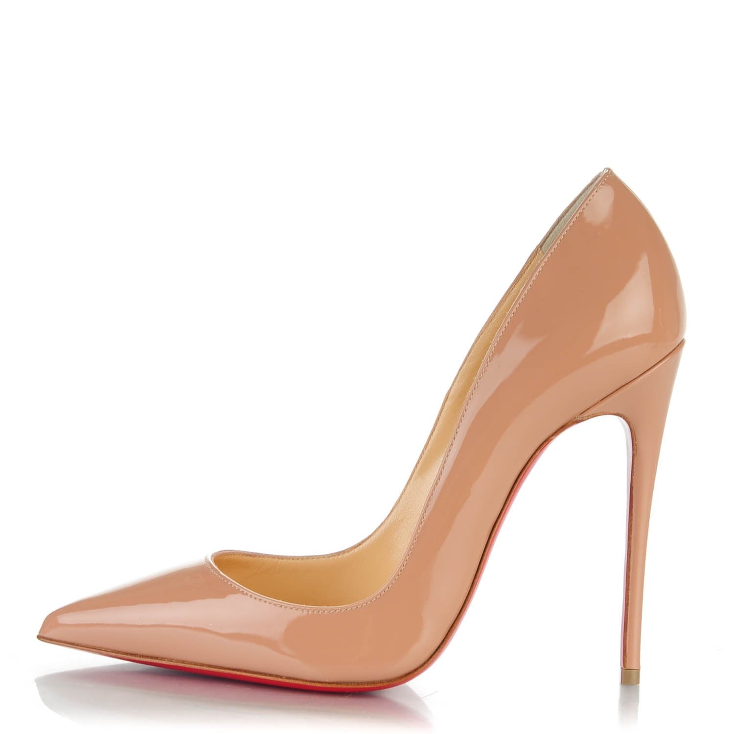 Christian Louboutin CHRISTIAN LOUBOUTIN Patent So Kate 120 Pumps 35.5 Nude 1 of 7