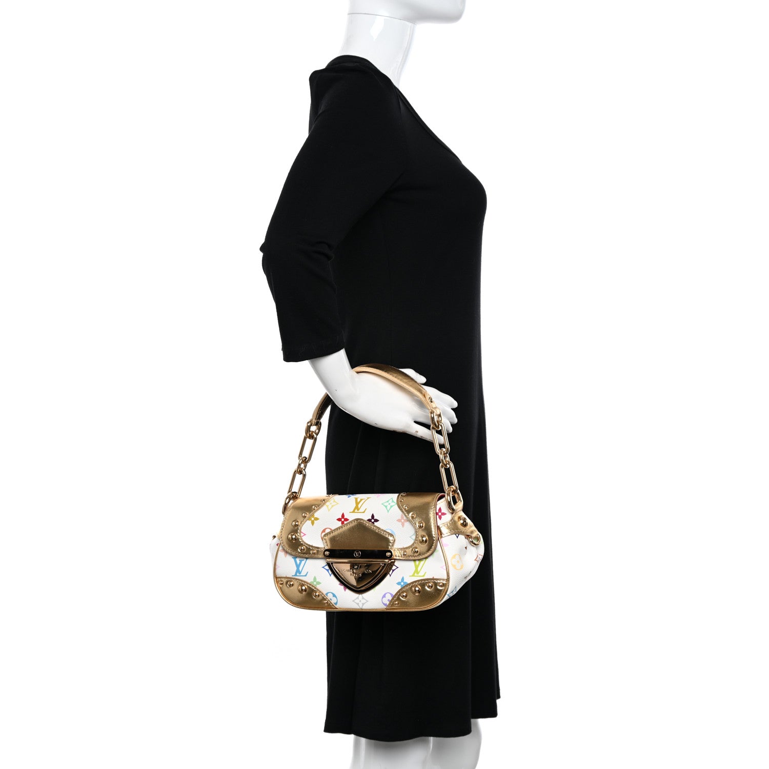 Louis Vuitton Monogram Multicolor Marilyn White Gold 2 of 10