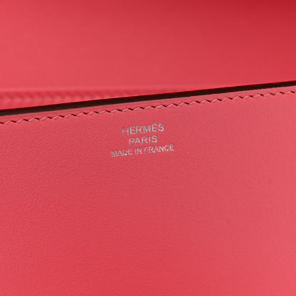 Hermes Swift Medor 23 Clutch Rose Azalee 6 of 7