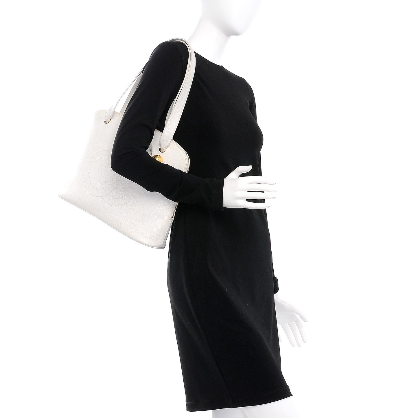 Caviar CC Tote White