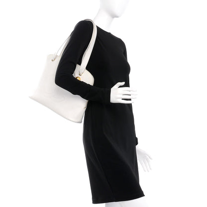 Chanel Caviar CC Tote White 2 of 13