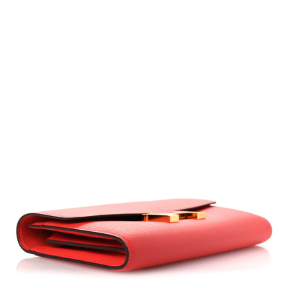 Hermes Epsom Constance Long Wallet Rose Jaipur 4 of 8