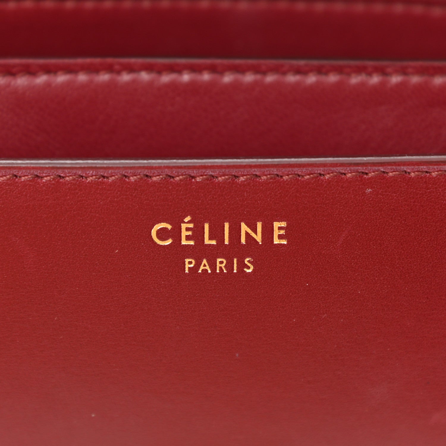 Celine Box Calfskin Small Classic Box Flap Bag Red 6 of 11