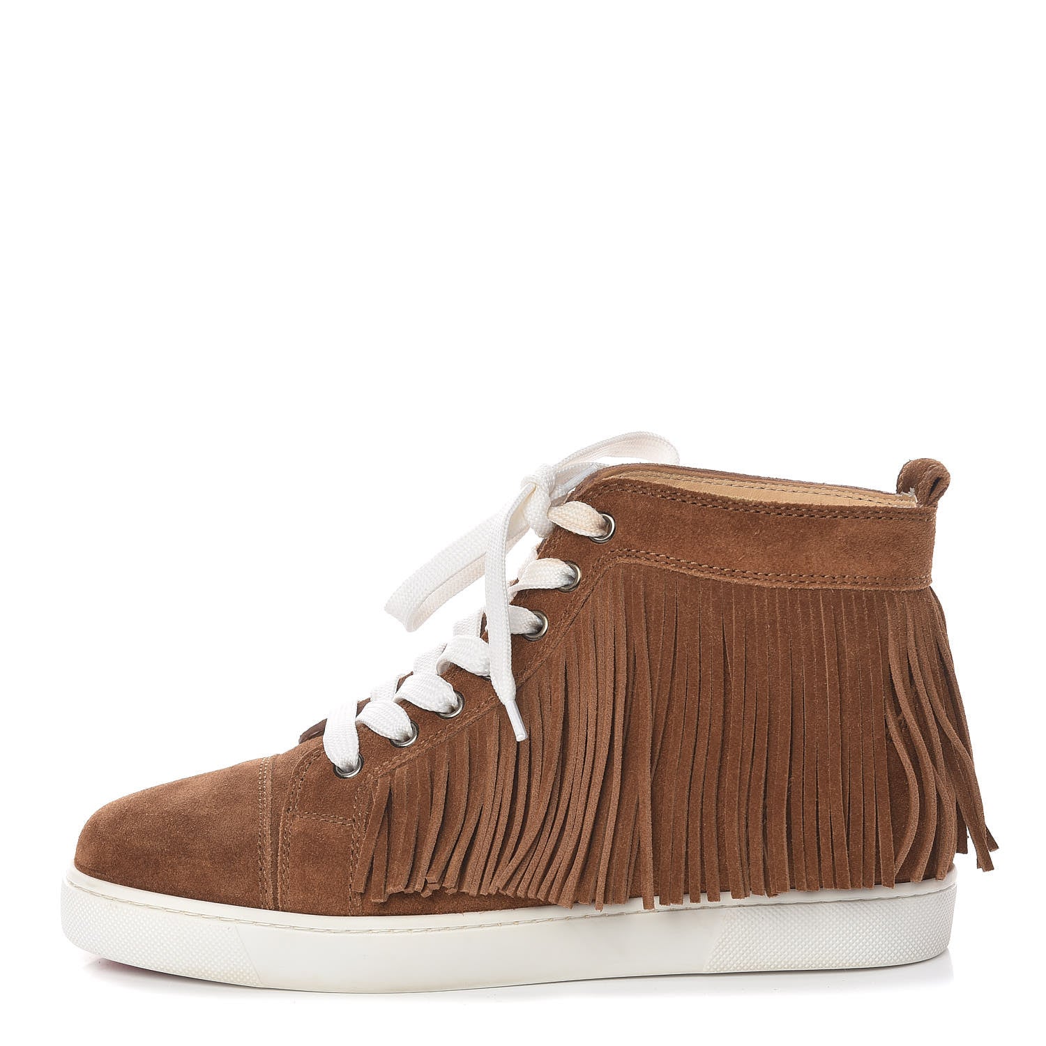 Christian Louboutin Suede Womens Coachelita Crosta Flat Sneakers 38.5 Indiana 1 of 12