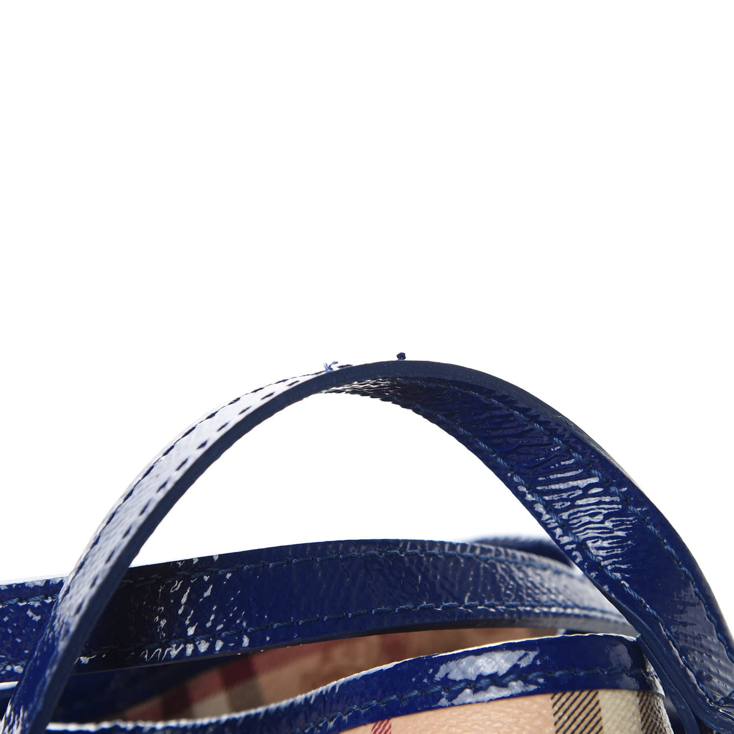 Burberry Haymarket Check Small Canterbury Tote Brilliant Blue 13 of 13