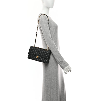 Chanel Caviar Quilted Medium Double Flap Black 2 of 10